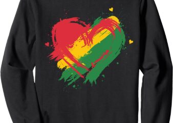 African Heart Pride Black History Month African American Sweatshirt