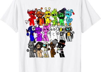 All Sprunki lovely Boys Sprunki Team Sprunki Game Art T-Shirt