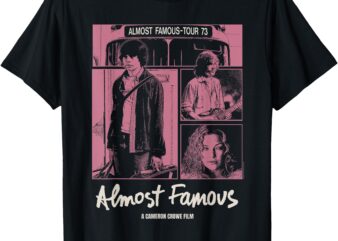 Almost Famous Pink Cast Photos Collage Movie T-Shirt