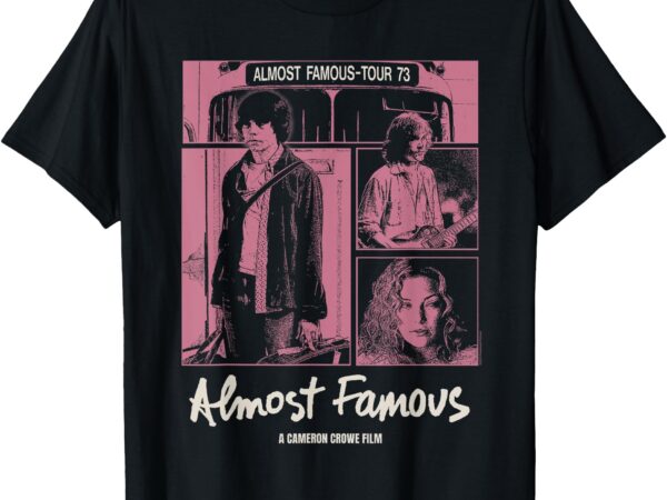 Almost famous pink cast photos collage movie t-shirt