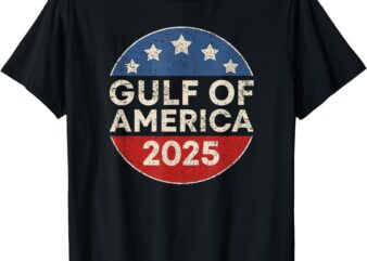 America Gulf Mexico – Gulf Of USA America 2025 Retro Button T-Shirt