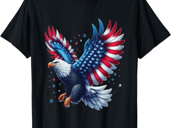 American bald eagle t-shirt – unisex-adults, kids – black – small – short sleeve – cotton, polyester – patriotic individuals, young adults,