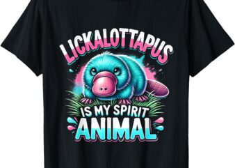 Animal Lovers Lickalottapus Funny Spirit Animal Costume T-Shirt