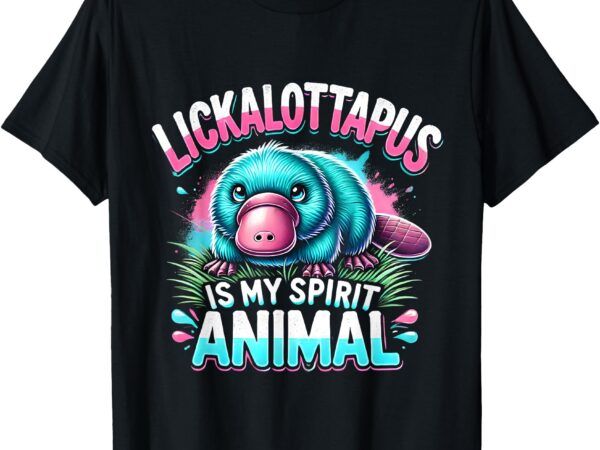 Animal lovers lickalottapus funny spirit animal costume t-shirt