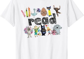 Animals Read Reading Book Library First Day Of School Kids T-Shirt