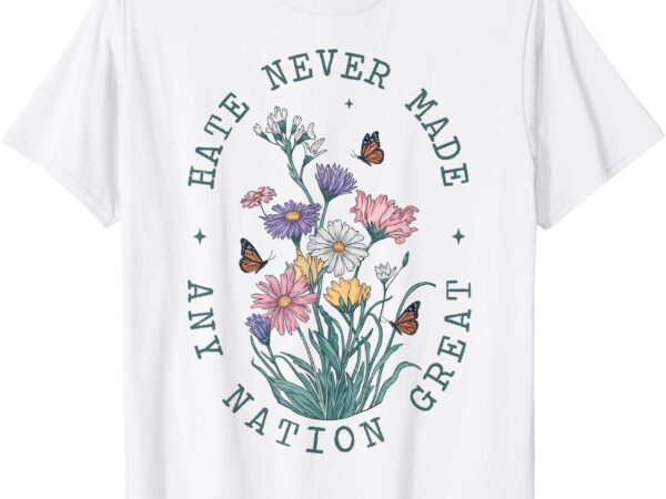 Anti trump floral butterflies democrat president liberal t-shirt