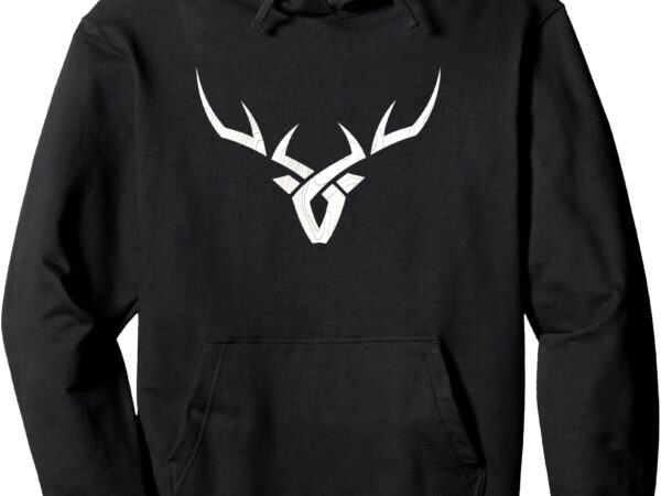 Antlers hoodie pullover hoodie t shirt vector