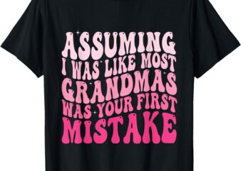 Assuming I Was Like Most Grandmas Was Your First Mistake T-Shirt