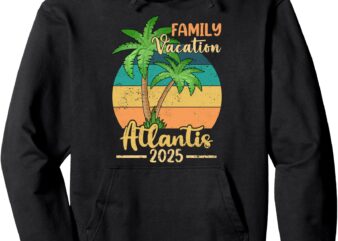 Atlantis Beach Bahamas Family Vacation 2025 Summer Pullover Hoodie t shirt vector