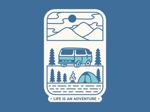 Life is an adventure 2 t shirt vector graphic