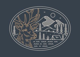 Wild Camping 2 t shirt design for sale