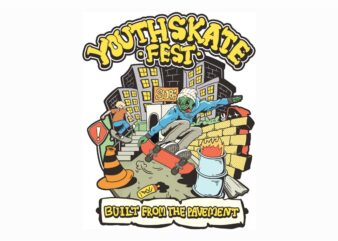 Youth Skate Fest T-shirt Designs