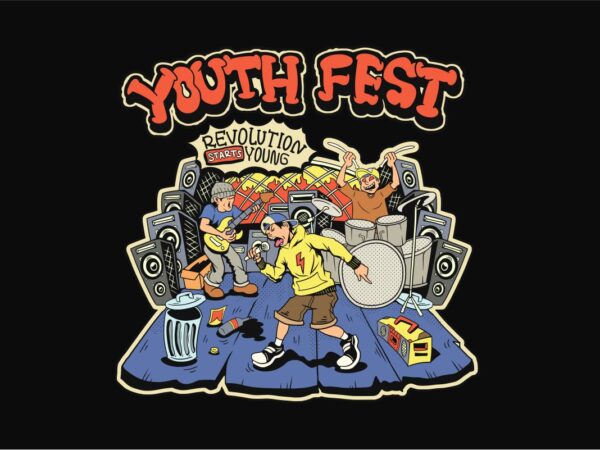 Youth fest culture t-shirt designs