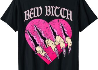 Bad Bitch Feminist Girls Women Bad Ass Independant Woman T-Shirt