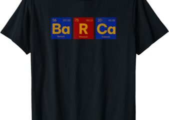 Barcelona Barca Periodic Perdion System Chemie T-Shirt