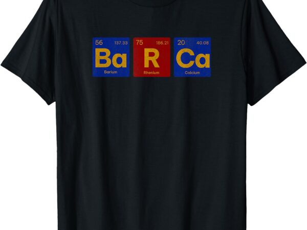 Barcelona barca periodic perdion system chemie t-shirt