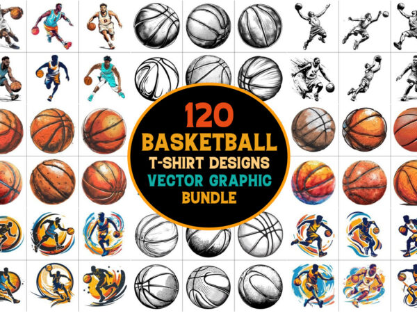 Basketball craft t-shirt graphic bundle