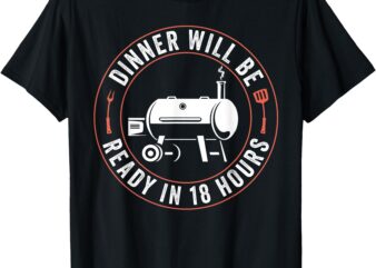 Bbq Dad Funny Smoking Meat Smoker Barbecue Dad Apparel T-Shirt