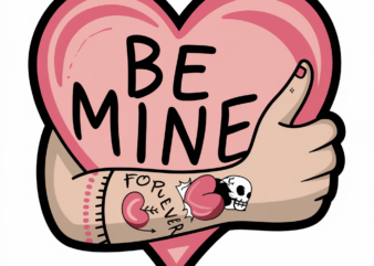 Be Mine – A Heart Wrapped in Love and Ink