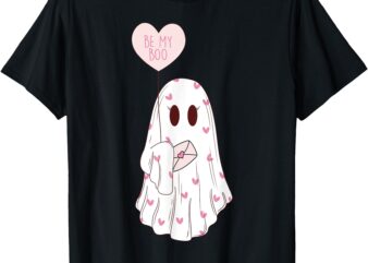 Be My Boo Cute Valentines Ghost Pink Valentine’s Day Love T-Shirt