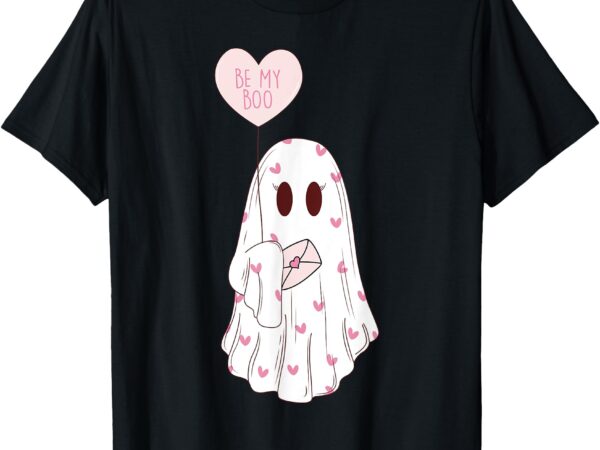 Be my boo cute valentines ghost pink valentine’s day love t-shirt