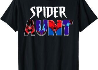 Birthday Party Spider Outfit Spider Aunt Women Girls T-Shirt