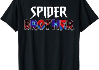 Birthday Party Spider Outfit Spider Brother Kids Boys T-Shirt