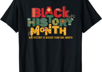 Black History Month 2025 Proud African American Black Pride T-Shirt