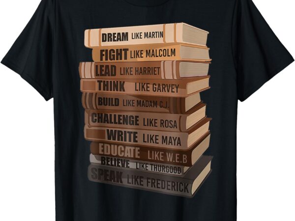 Black history month black leaders african american teachers t-shirt