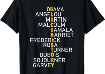 Black History Month Leaders Black History Month Men Woman T-Shirt