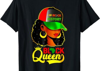 Black Queen Woman Black History Month T-Shirt