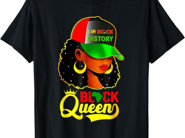 Black queen woman black history month t-shirt