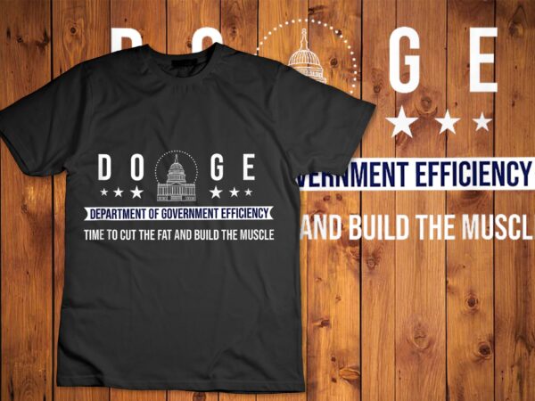 Doge department of government efficiency tank top disign t shirt vector illustration