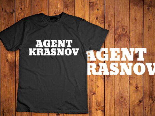 Kgb agent krasnov t-shirt disign