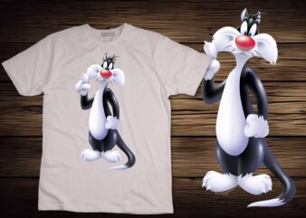 Looney Tunes Sylvester Airbrushed T-Shirt disign