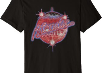 Blondie New York Disco Ball Front and Back Vintage Band Premium T-Shirt