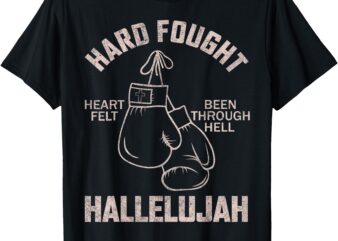 Brandon Hard Fought Hallelujah Praise Jesus Lake Merch T-Shirt