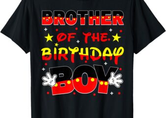 Brother Of The Birthday Boy Family Party Decorations T-Shirt