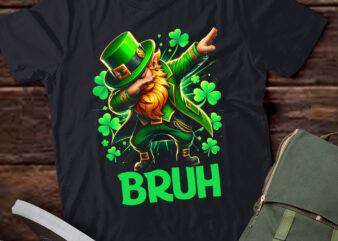 Bruh St Patricks Day Dabbing Leprechaun Bruh pa77