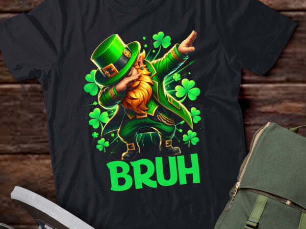 Bruh st patricks day dabbing leprechaun bruh pa77 t shirt template