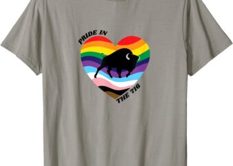 Pride In The 716 Buffalo Heart T-Shirt