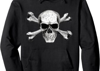 CONTRABAND – Pirate – Skull and Bones Logo Pullover Hoodie