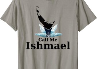 Call Me Ishmael – Moby Dick Nantucket Whale Tale Map T-Shirt