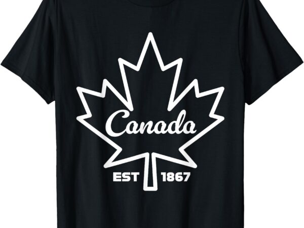 Canada maple leaf est 1867 vintage for men and women t-shirt