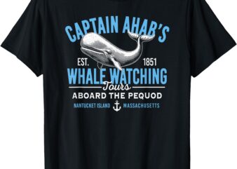 Captain Ahab’s Whale Watching Tours Nantucket Massachusetts T-Shirt