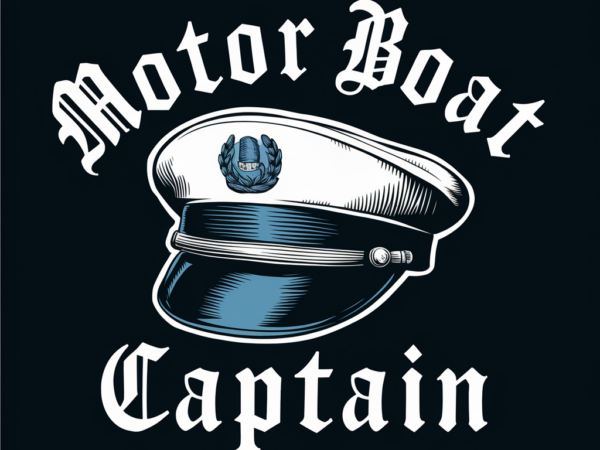 Captain of the motor waves t shirt vector file