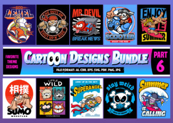 Cartoon Designs Bundle part 6