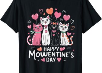 Cat Lover Kitten Happy Valentine Day Men Women Kid T-Shirt