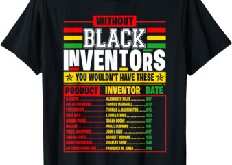 Celebrating Black History Culture Excellence Inventors T-Shirt