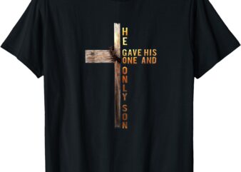 Christian Cross Bible John 3_16 Reflection 0L3Q48 T-Shirt